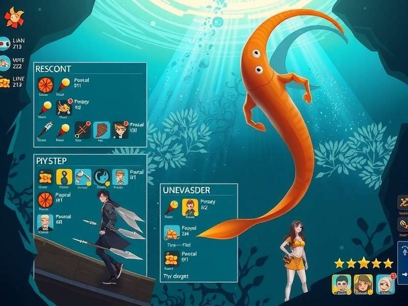 Ginger Ocean Deep Dive character roster showing main and supporting characters