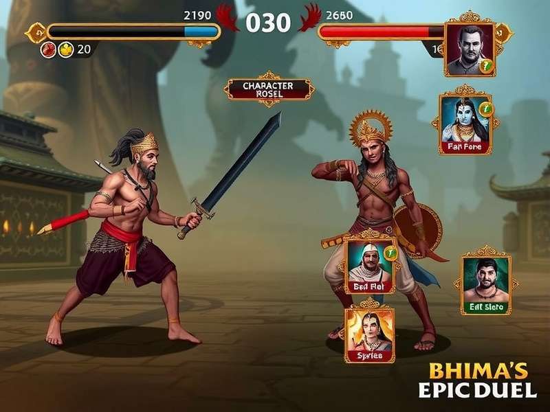 Bhima S Epic Duel gameplay screenshot showing character in battle