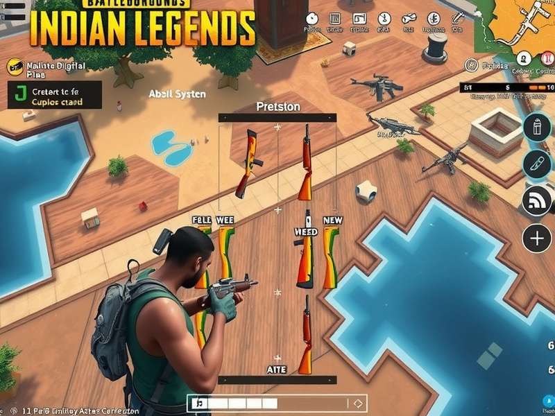 PUBG Indian Legend gameplay screenshot showing battle royale action