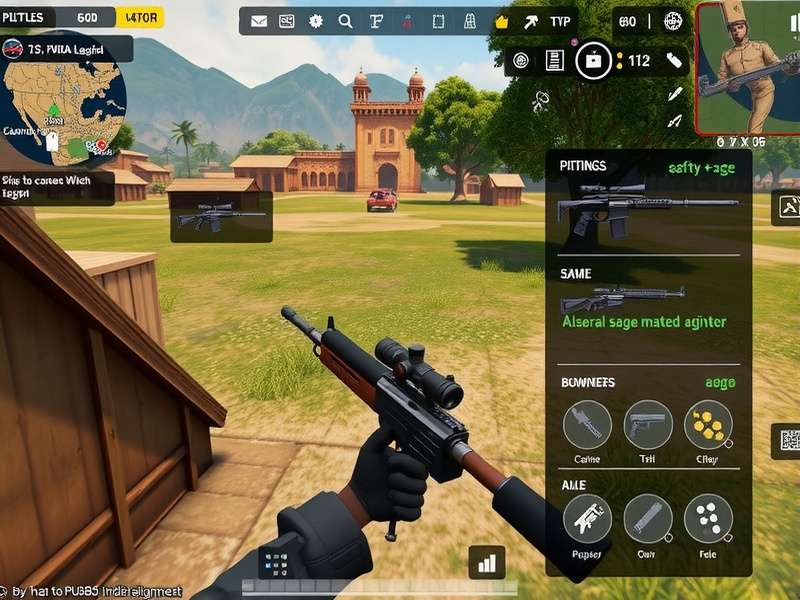 PUBG Indian Legend weapon customization interface