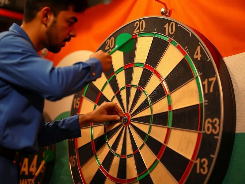 Official India Dart Blitz equipment and dartboard specifications