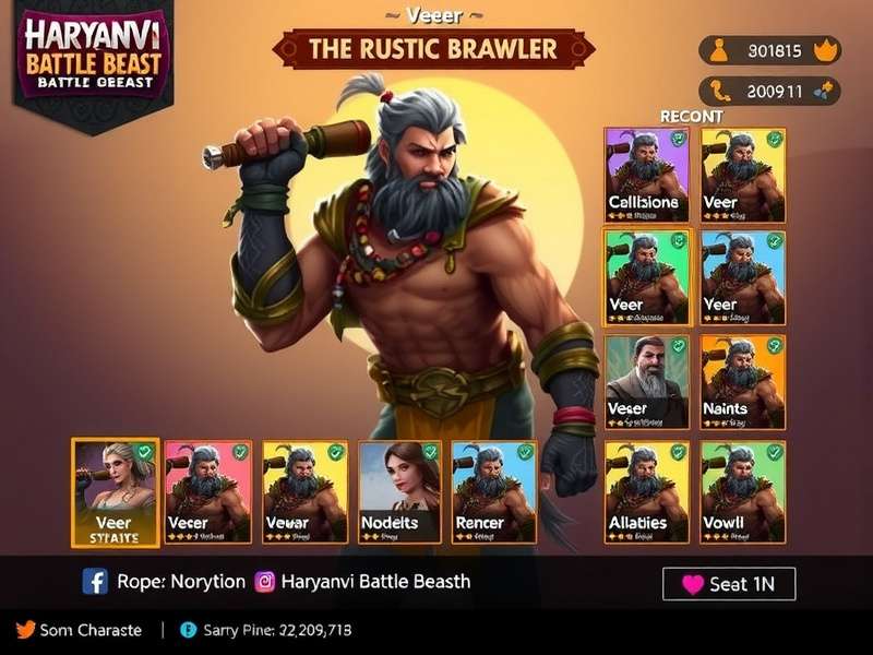 Veer - The Rustic Brawler character from Haryanvi Battle Beast