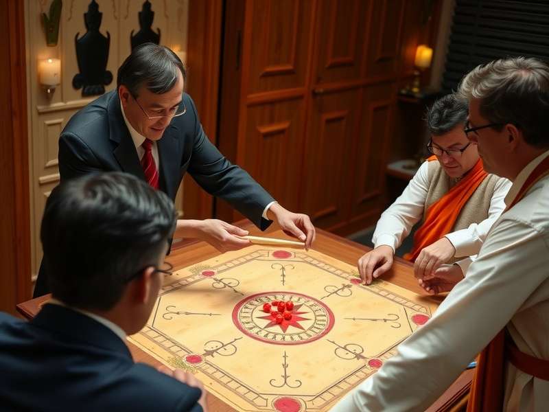 Carrom Supreme Emperor world championship tournament with players competing